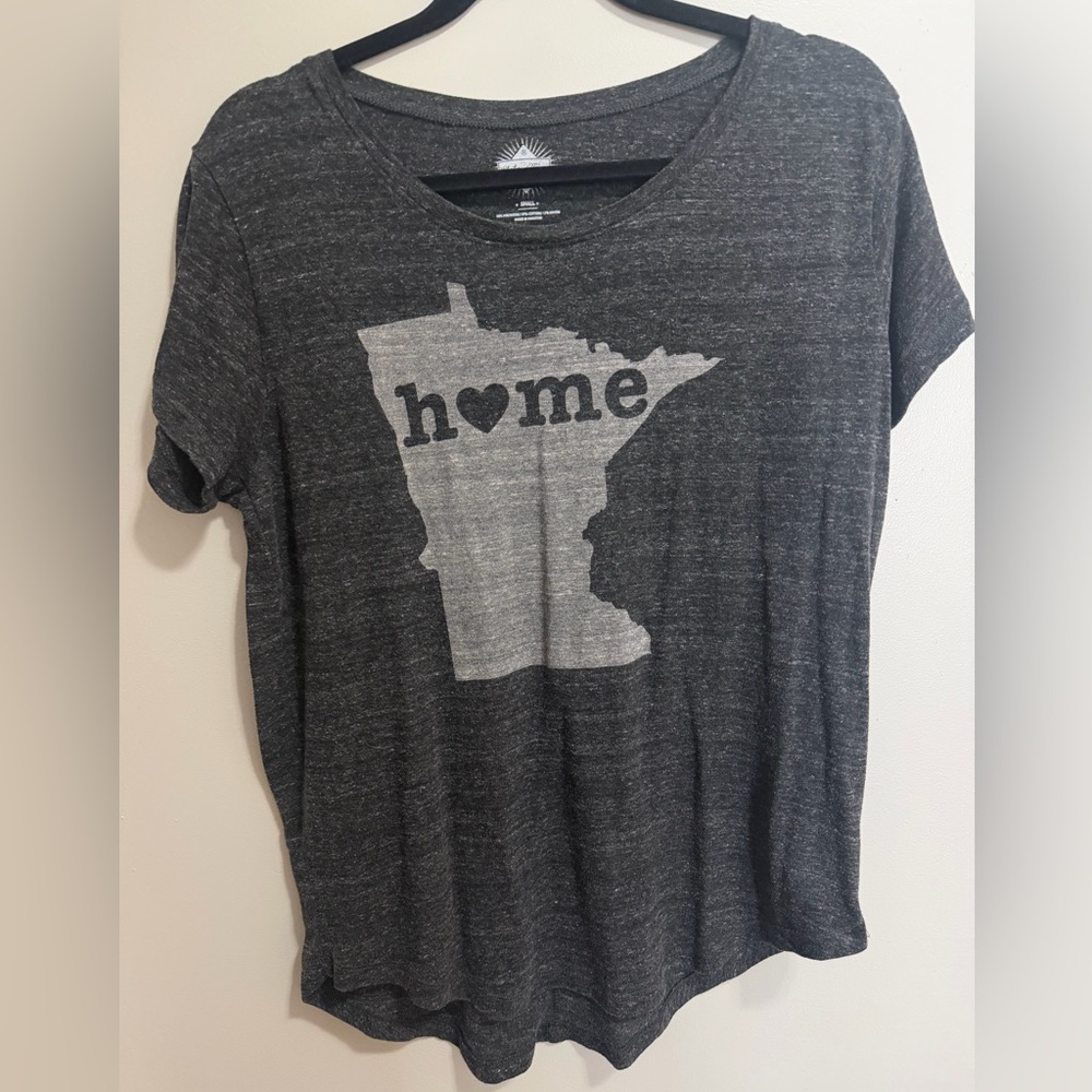 State of Mine Minnesota "Home" Graphic Tee - Heather Grey - Medium